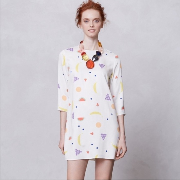Dusen Dusen Fruit Print Shift Dress - Picture 1 of 7